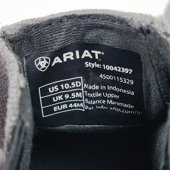Ariat Hilo Midway Slip On Casual Moc Toe Shoes Charcoal Grey Mens 10.5D 10042397 main image 9